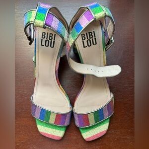 Bibi Lou, Multicolor Strappy Sandals, 39